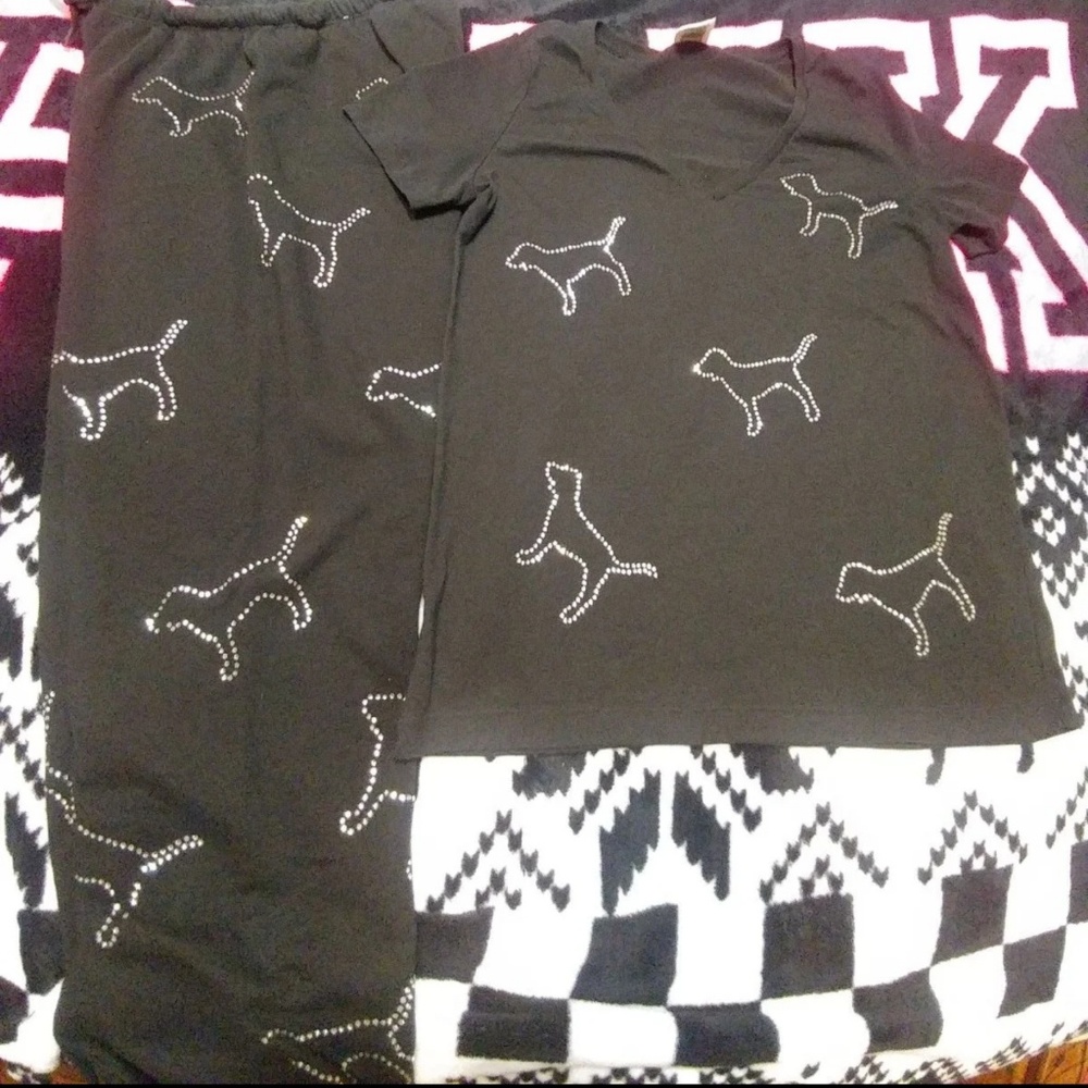 VS VICTORIA'S SECRET PINK OUTFIT SWEATSUIT JOGGERS